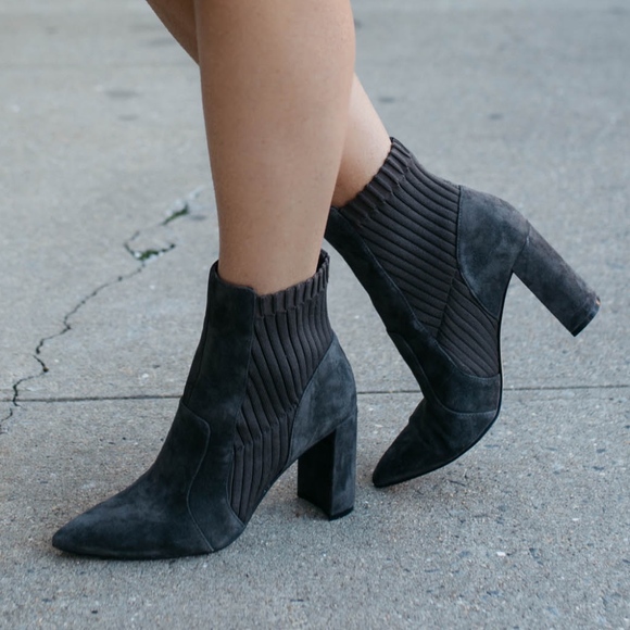 pointed toe sock bootie